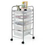 4-Wheeled 6-Drawer Storage Trolley - Ideal for Makeup and Beauty Salon Organization - Convenient Solution for Professionals