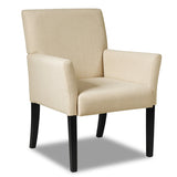 Executive Series - Beige Guest Chair for Office or Dining Room - Ideal for Hosting Clients and Dinner Parties