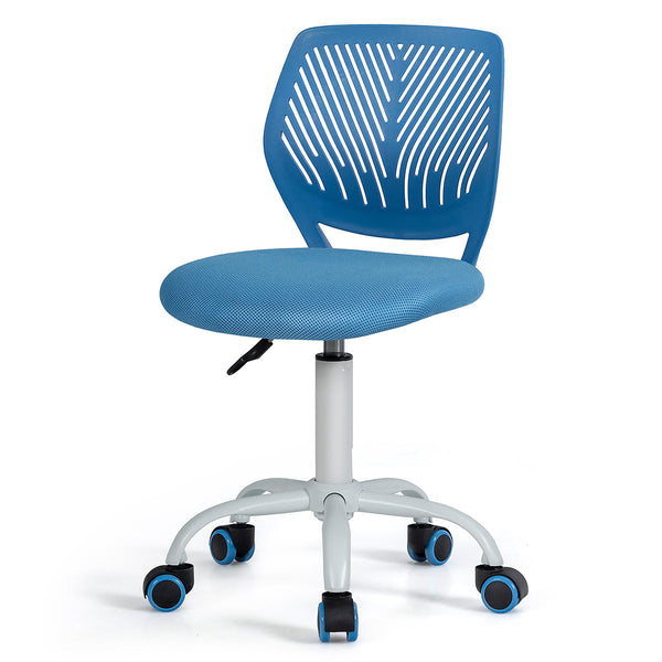 Blue Kids Height Adjustable Chair - Ergonomic Computer/Office Seating - Perfect for Growing Children's Comfort and Posture Support