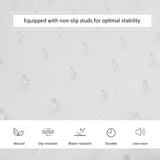 Clear Office Chair Mat with Gripper Spikes - Non-Slip, Frosted Lipped Carpet Protector - Ideal for Home and Office Use to Protect Floors