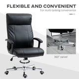 High-Back Vibrating Massage Office Chair - Tilt Function, Adjustable Height, Remote Control - Comfort Seating for Long Work Hours