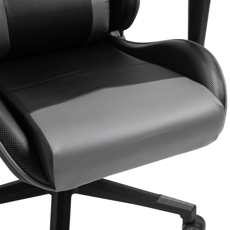 High Back Racing Gaming Chair - Ergonomic PU Leather Recliner with Headrest and Lumbar Cushion - Comfortable Seating for Gamers and Home Office Users