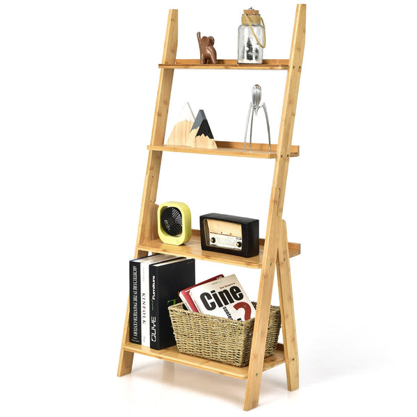 Bamboo Freestanding Decorative Shelf - Home Storage Solution for Living Room and Bedroom - Natural Décor Essential for Modern Homes