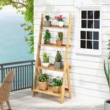Bamboo Freestanding Decorative Shelf - Home Storage Solution for Living Room and Bedroom - Natural Décor Essential for Modern Homes