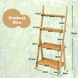 Bamboo Freestanding Decorative Shelf - Home Storage Solution for Living Room and Bedroom - Natural Décor Essential for Modern Homes