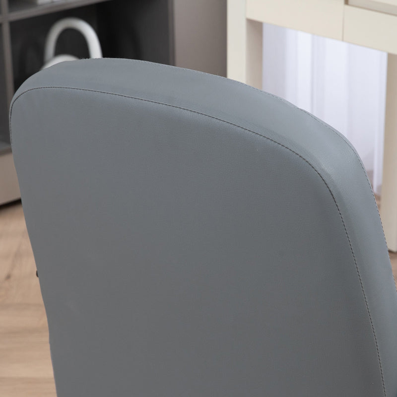 Swivel Executive Office Chair - PU Leather, Ergonomic Computer Desk Chair for Gaming and Office Work - Ideal for Professionals and Gamers in Grey