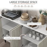 Adjustable Shelved Kitchen Sideboard - 4-Door Living Room Storage Cabinet with Pine Legs - Elegant White Organizer for Home Spaces