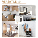 Floor Cabinet with Drawer - Versatile Storage Cupboard and Sideboard for Home Organization - Ideal for Bedroom, Living Room, and Entryway in Elegant Grey