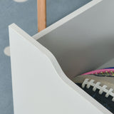 Children's Multipurpose Bookshelf with Drawer - Mobile Toy Storage Organizer and Bookcase for Kids - Ideal for Bedroom or Playroom in Stylish Grey