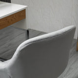 Velvet Ergonomic Home Office Chair - Comfy Computer Desk Chair with Adjustable Height & Supportive Arm/Back - Ideal for Extended Work Sessions