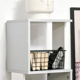 5-Tier Modern Bookshelf - Freestanding Light Grey Bookcase for Storage and Display - Ideal for Home Office, Living Room, or Study Organization