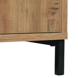 Modern Dark Oak Sideboard - Spacious Living Room Cabinet with 2 Doors & 3 Drawers, Adjustable Shelf - Elegant Storage Solution for Home Organization, 120x40x76 cm