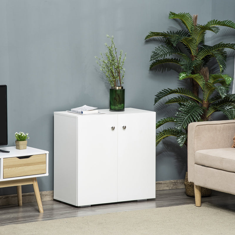 Wooden Storage Cabinet with Shelves and Doors - Versatile Sideboard and Freestanding Cupboard for Kitchen and Living Space - Ideal for Organizing Home Essentials