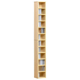Media Storage Cabinet with 12 Tiers - CD/DVD Storage Shelf Tower, Multimedia Organizer Rack, Bookcase Display Unit - Perfect for Organizing Media Collections and Displaying Keepsakes