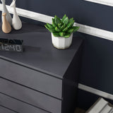 High Gloss 4-Drawer Dresser - Contemporary Bedroom Storage Cabinets - Sleek Organization Solution for Modern Homes