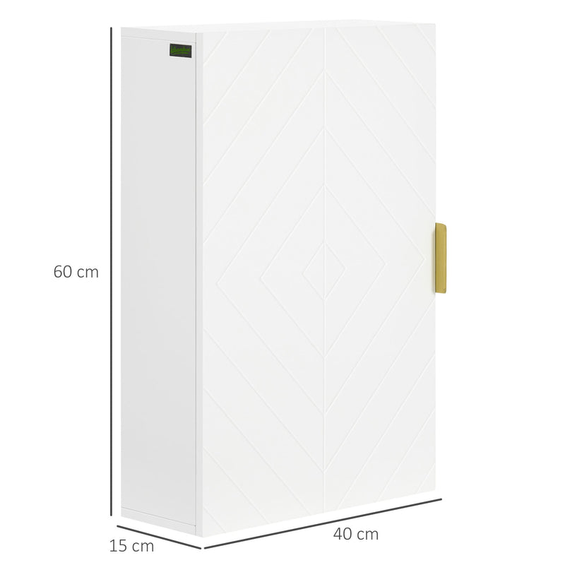 Over Toilet Wall-Mounted Cabinet - Versatile Bathroom Storage with Adjustable Shelves - Ideal for Hallways and Living Rooms