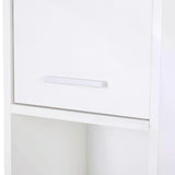 Slim Bathroom Tallboy Cabinet - Freestanding High Storage Unit with Adjustable Shelving and Dual Doors - Space-Saving Organizer for Restroom Essentials