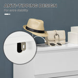 3-Drawer Chest of Drawers - Bedroom & Living Room Storage Organizer - Elegant White Unit for Clutter-Free Spaces