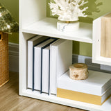 6-Tier Modern Bookcase - 11 Open Shelves Freestanding Shelving Unit for Storage - Ideal for Home Office, Study Room Organization, White