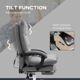 Ergonomic Heated Recliner - Vibrating Massage Office Chair with Plush Microfiber, Extendable Footrest, and Padded Armrests - Stress Relief Seating Solution for Professionals