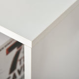 HOMCOM Six-Cube Bookcase - White Wood Effect