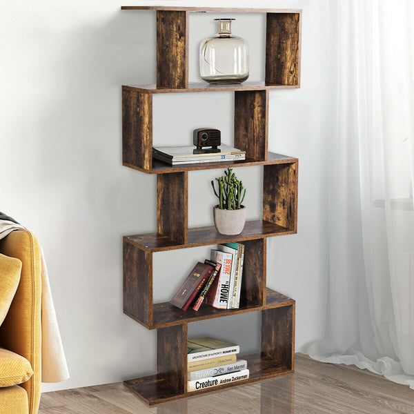 5-tier Wooden Bookshelf