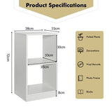 Cube Bookcases Set of 2 for Living Room Bedroom and Office-