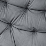 Ergonomic Velvet Home Office Chair - Comfy Adjustable Computer Desk Chair with Arm and Back Support - Ideal for Extended Work Sessions, Dark Grey