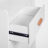 Floor Storage Sideboard - Versatile Cupboard with Drawer for Hallway, Kitchen, Bedroom, Living Room - Organizational Furniture in Classic White Design