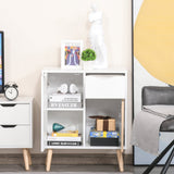 Bedroom & Living Room Sideboard - Natural Finish Storage Cupboard with Drawer and Doors - Elegant Organization for Entryway Spaces