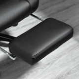 Ergonomic High-Back Executive Chair - Swivel Recliner Office Chair with PU Leather, Footrest & Wheels - Adjustable Height & Comfort for Home Office Use