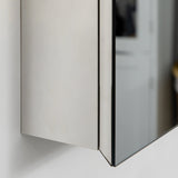Wall-Mounted Mirror Cabinet - Bathroom Medicine Storage with Hinged Door, Multiple Shelves - Ideal for Organizing Toiletries and Laundry Essentials