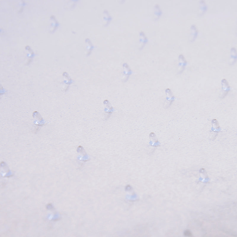 Clear Office Chair Mat with Gripper Spikes - Non-Slip, Frosted Lipped Carpet Protector - Ideal for Home and Office Use to Protect Floors