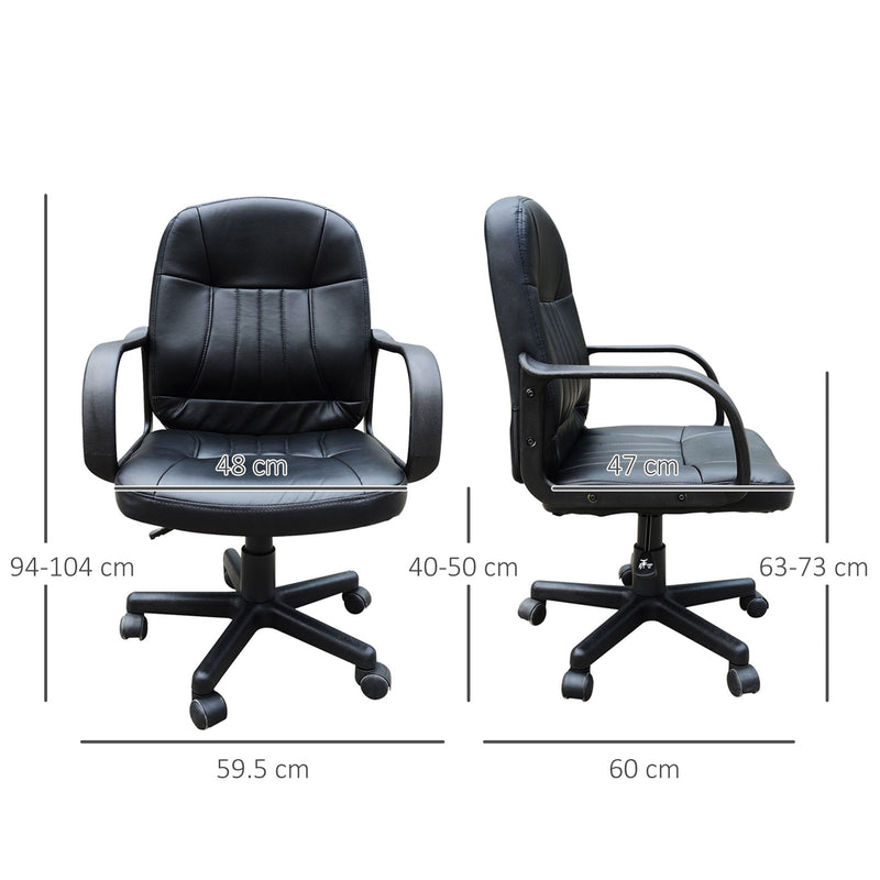 Swivel Executive Chair in PU Leather - Ergonomic Office and Gaming Chair with High Back Design - Ideal for Desk Work and Long Gaming Sessions