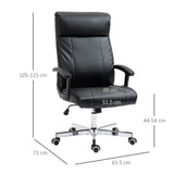 High-Back Vibrating Massage Office Chair - Tilt Function, Adjustable Height, Remote Control - Comfort Seating for Long Work Hours
