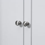 Triangle Corner Bathroom Cabinet - Adjustable Shelf & Recessed Door Storage Unit - Space-Saving Solution for Small Bathrooms