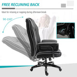 Ergonomic High-Back PU Leather Gaming Chair - Swivel Office Desk Chair with Padded Armrests and Adjustable Height - Comfortable Recliner Perfect for Gamers and Professionals