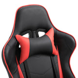 Ergonomic High-Back Racing Chair - Adjustable Swivel Gamer Seat with Footrest and Casters - Comfortable Faux Leather Reclining Office Chair for Gaming and Working