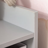 Corner Toy Storage Organizer for Kids - Bookcase Rack with Drawers and Anti-tipping Hardware for Safety - Ideal for Children's Playroom and Bedroom Storage Solutions