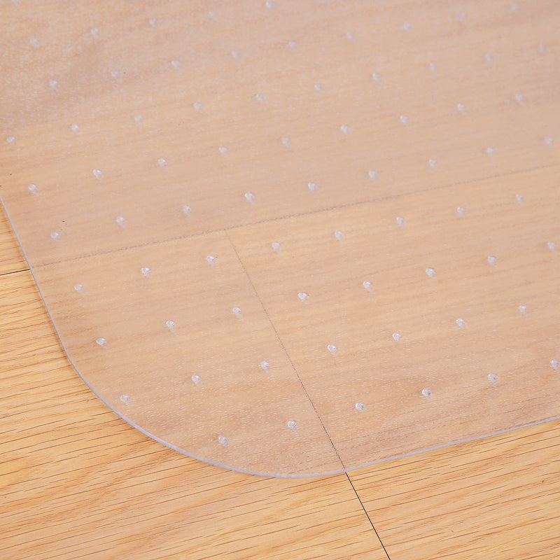 Clear Office Chair Mat with Gripper Spikes - Non-Slip, Frosted Lipped Carpet Protector - Ideal for Home and Office Use to Protect Floors